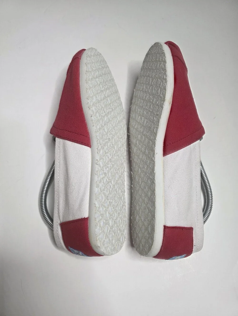 TOMS Womens Classic University Red And White Slip On 6.5